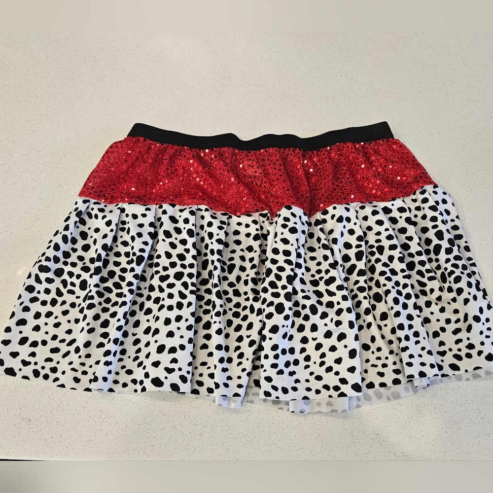 Disney Cruella inspired running skirt